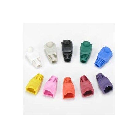 Bestlink Netware Color Boots for RJ45 Plug, Yellow, 100pk 101301YW